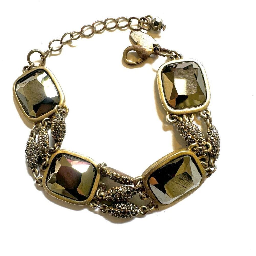Coast gold tone rhinestone bracelet